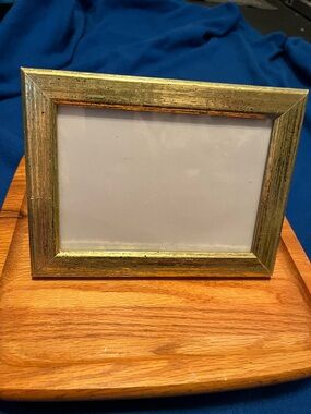 Antiqued Gold Wooden Picture Frame - Home Accents